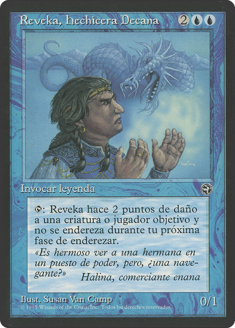 Reveka, Wizard Savant\nHomelands - Spanish\nSingle\nMagic The Gathering