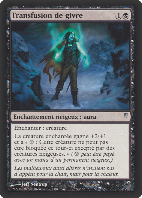 Rime Transfusion\nColdsnap - French\nSingle\nMagic The Gathering