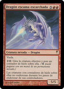 Rimescale Dragon\nColdsnap - Spanish\nSingle\nMagic The Gathering