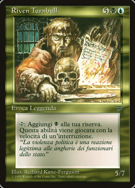 Riven Turnbull\nLegends - Italian\nSingle\nMagic The Gathering