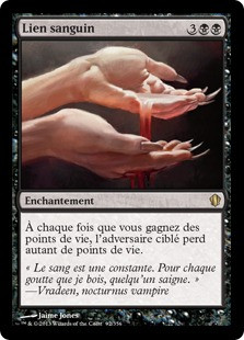 Sanguine Bond\nCommander: 2013 Edition - French\nSingle\nMagic The Gathering