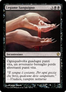 Sanguine Bond\nCommander: 2013 Edition - Italian\nSingle\nMagic The Gathering