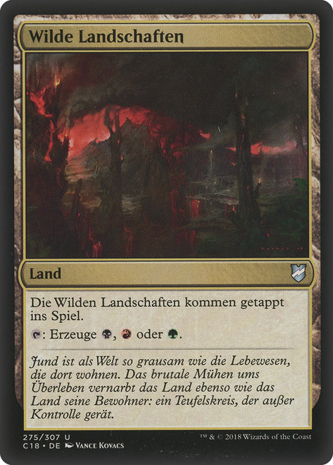 Savage Lands\nCommander: 2018 Edition - German\nSingle\nMagic The Gathering