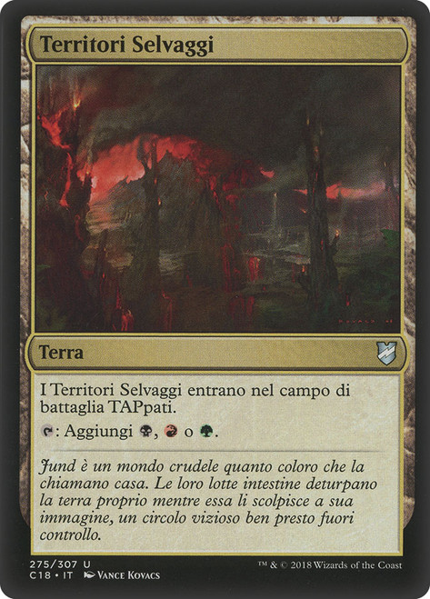 Savage Lands\nCommander: 2018 Edition - Italian\nSingle\nMagic The Gathering