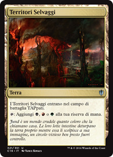 Savage Lands\nCommander: 2016 Edition - Italian\nSingle\nMagic The Gathering