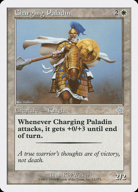 Charging Paladin\nStarter 1999\nSingle\nMagic The Gathering