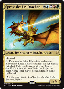 Scion of the Ur-Dragon\nCommander: 2017 Edition - German\nSingle\nMagic The Gathering