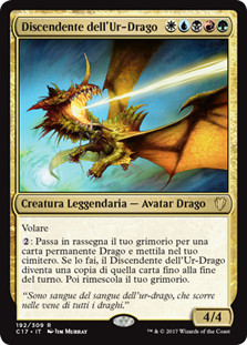 Scion of the Ur-Dragon\nCommander: 2017 Edition - Italian\nSingle\nMagic The Gathering