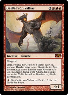 Scourge of Valkas\nMagic 2014 Core Set - German\nSingle\nMagic The Gathering