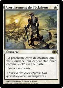 Scout's Warning\nFuture Sight - French\nSingle\nMagic The Gathering