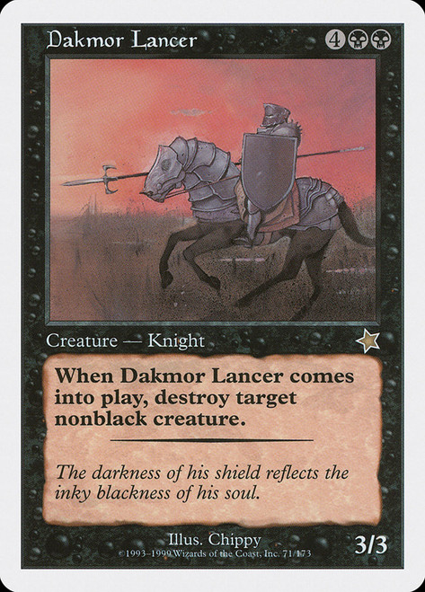 Dakmor Lancer\nStarter 1999\nSingle\nMagic The Gathering