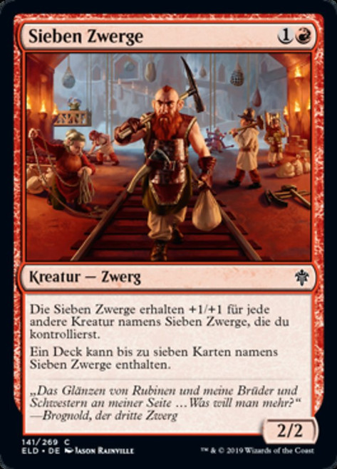 Seven Dwarves\nThrone of Eldraine - German\nSingle\nMagic The Gathering