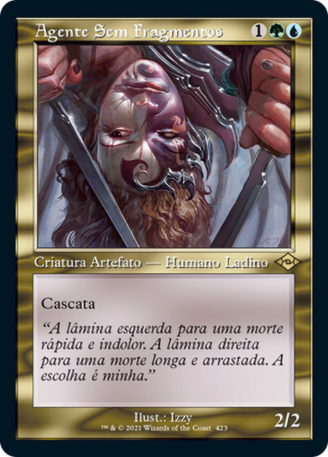 Shardless Agent (Retro Frame)\nModern Horizons 2 - Variants - Portuguese\nSingle\nMagic The Gathering