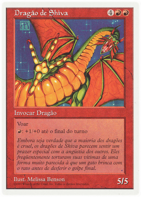 Shivan Dragon\n5th Edition - Portuguese\nSingle\nMagic The Gathering