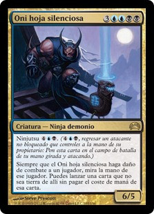 Silent-Blade Oni\nPlanechase: 2012 Edition - Spanish\nSingle\nMagic The Gathering