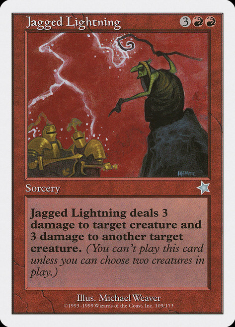 Jagged Lightning\nStarter 1999\nSingle\nMagic The Gathering