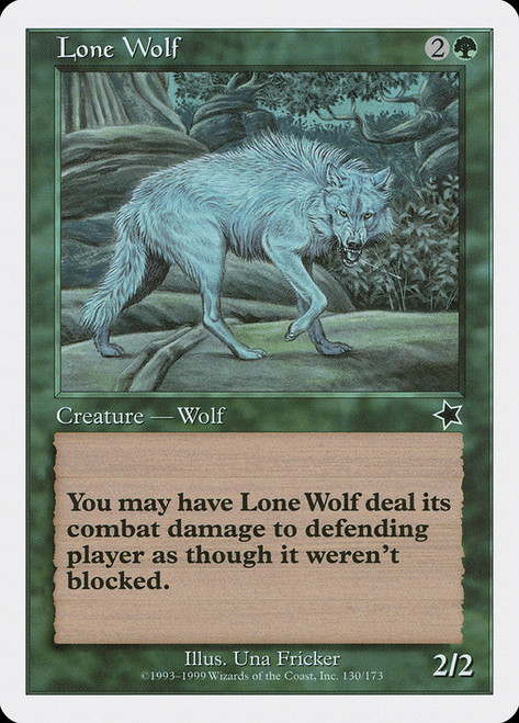 Lone Wolf\nStarter 1999\nSingle\nMagic The Gathering