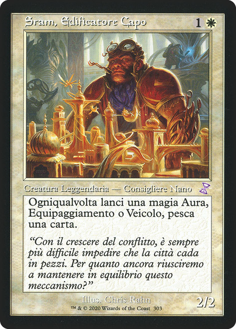 Sram, Senior Edificer (Retro Frame)\nTime Spiral Remastered - Timeshifted - Italian\nSingle\nMagic The Gathering