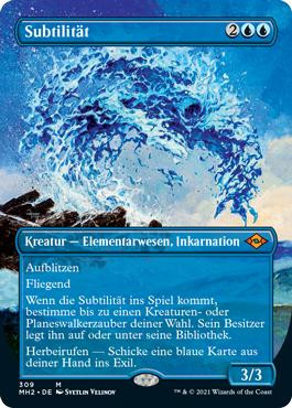 Subtlety (Borderless)\nModern Horizons 2 - Variants - German\nSingle\nMagic The Gathering