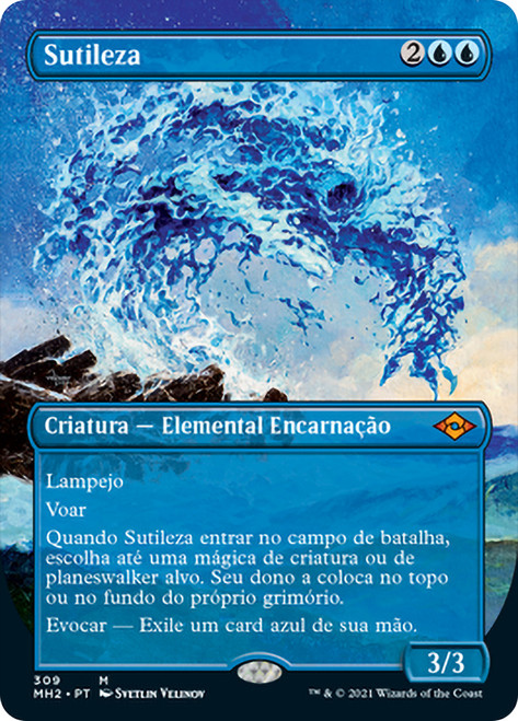 Subtlety (Borderless)\nModern Horizons 2 - Variants - Portuguese\nSingle\nMagic The Gathering