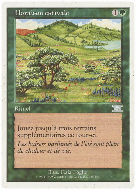 Summer Bloom\n6th Edition - French\nSingle\nMagic The Gathering