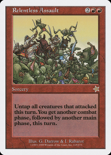 Relentless Assault\nStarter 1999\nSingle\nMagic The Gathering