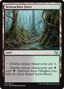 Tainted Wood\nCommander: 2015 Edition - German\nSingle\nMagic The Gathering