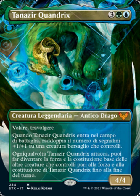 Tanazir Quandrix (Borderless)\nStrixhaven: School of Mages - Variants - Italian\nSingle\nMagic The Gathering