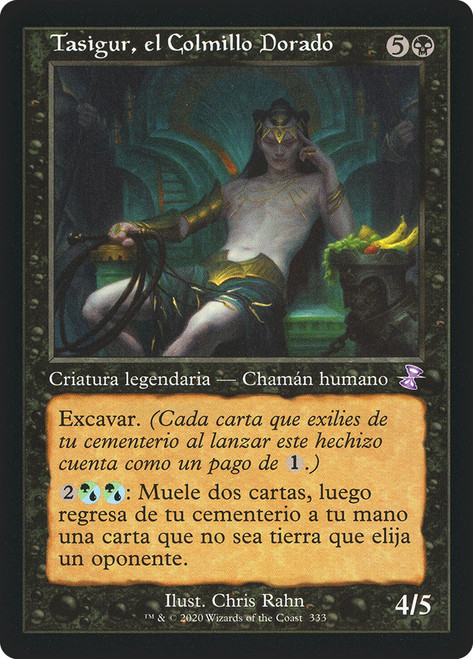 Tasigur, the Golden Fang (Retro Frame)\nTime Spiral Remastered - Timeshifted - Spanish\nSingle\nMagic The Gathering
