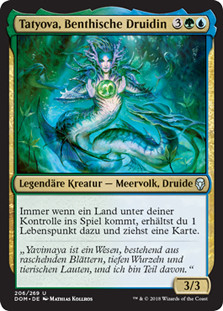 Tatyova, Benthic Druid\nDominaria - German\nSingle\nMagic The Gathering