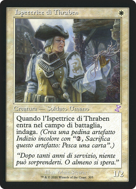 Thraben Inspector (Retro Frame)\nTime Spiral Remastered - Timeshifted - Italian\nSingle\nMagic The Gathering