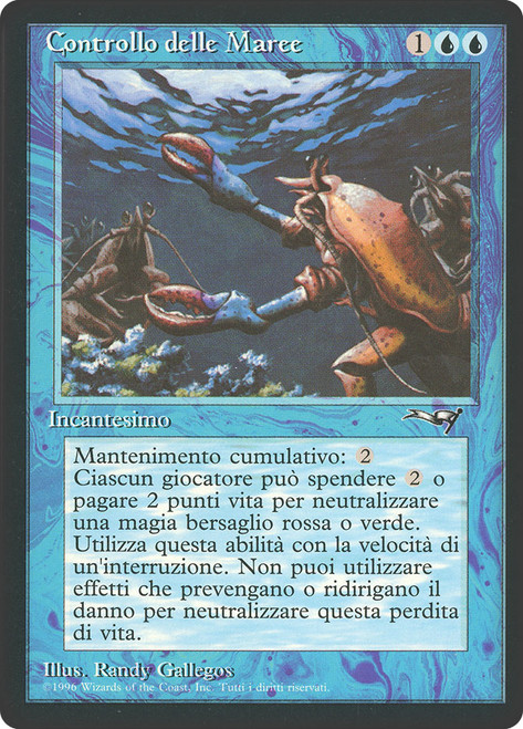 Tidal Control\nAlliances - Italian\nSingle\nMagic The Gathering