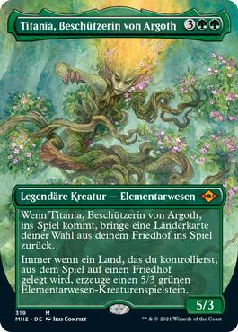 Titania, Protector of Argoth (Borderless)\nModern Horizons 2 - Variants - German\nSingle\nMagic The Gathering