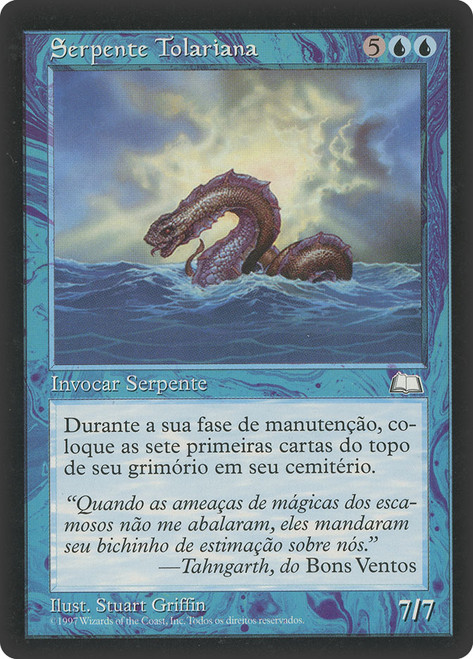 Tolarian Serpent\nWeatherlight - Portuguese\nSingle\nMagic The Gathering