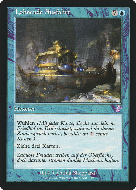 Treasure Cruise (Retro Frame)\nTime Spiral Remastered - Timeshifted - German\nSingle\nMagic The Gathering