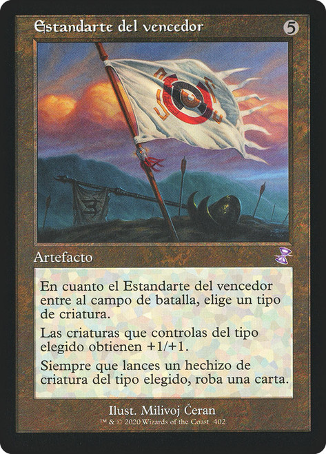 Vanquisher's Banner (Retro Frame)\nTime Spiral Remastered - Timeshifted - Spanish\nSingle\nMagic The Gathering