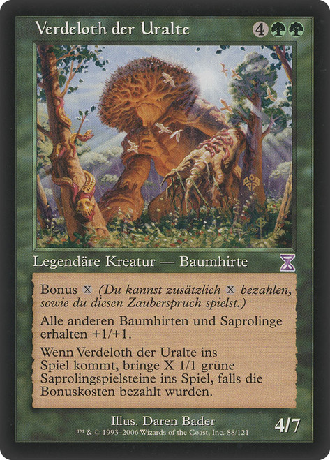 Verdeloth the Ancient\nTime Spiral - Timeshifted - German\nSingle\nMagic The Gathering