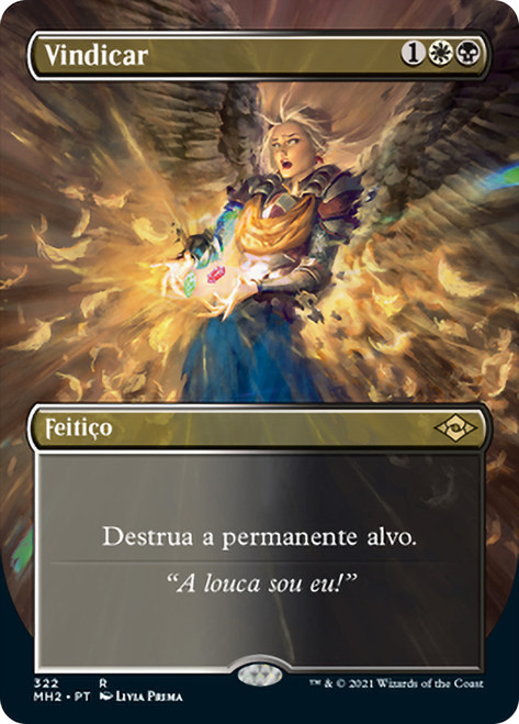 Vindicate (Borderless)\nModern Horizons 2 - Variants - Portuguese\nSingle\nMagic The Gathering