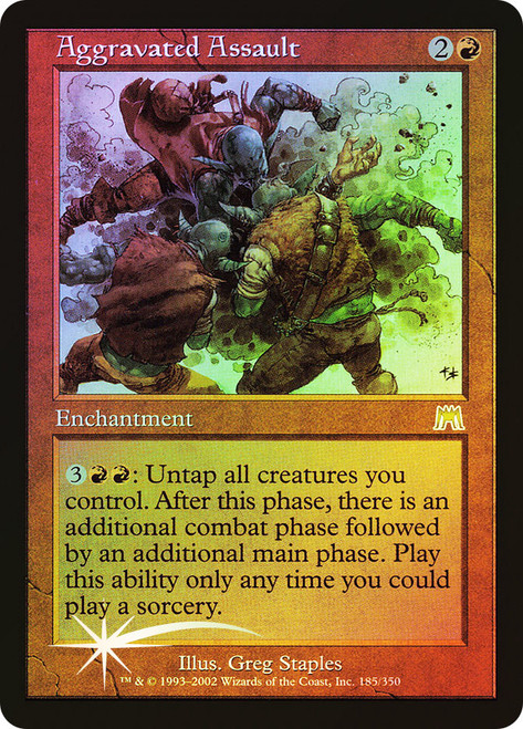 Aggravated Assault\nOnslaught\nSingle\nMagic The Gathering