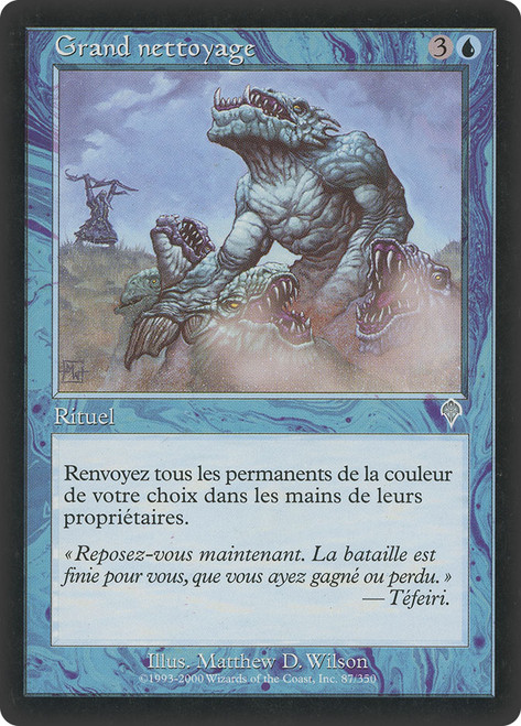 Wash Out\nInvasion - French\nSingle\nMagic The Gathering