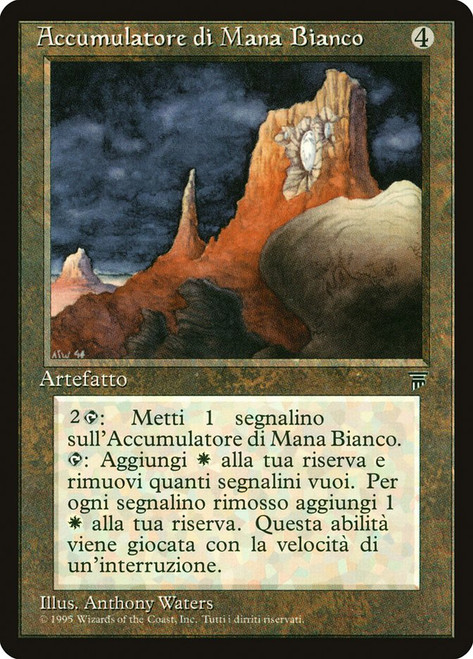 White Mana Battery\nLegends - Italian\nSingle\nMagic The Gathering