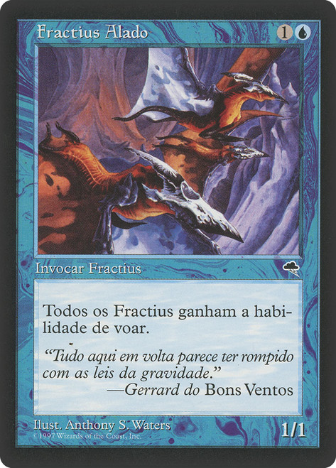 Winged Sliver\nTempest - Portuguese\nSingle\nMagic The Gathering