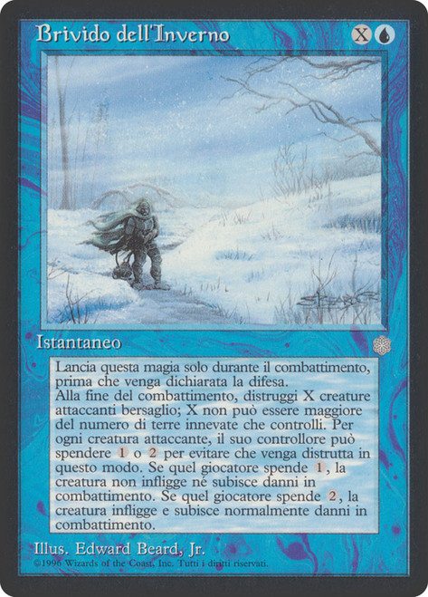 Winter's Chill\nIce Age - Italian\nSingle\nMagic The Gathering
