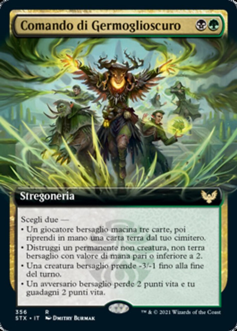 Witherbloom Command (Extended Art)\nStrixhaven: School of Mages - Variants - Italian\nSingle\nMagic The Gathering