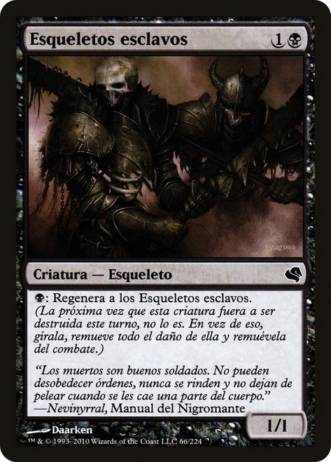 Drudge Skeletons\nSalvat 2011 - Spanish\nSingle\nMagic The Gathering
