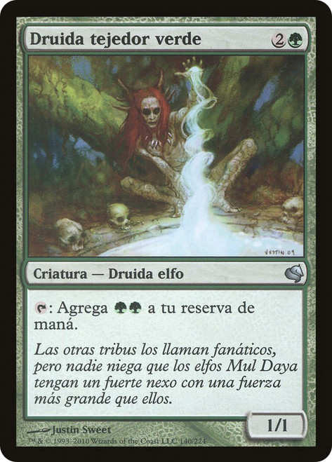 Greenweaver Druid\nSalvat 2011 - Spanish\nSingle\nMagic The Gathering