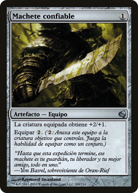 Trusty Machete\nSalvat 2011 - Spanish\nSingle\nMagic The Gathering