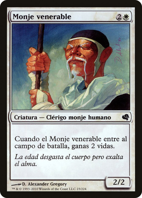 Venerable Monk\nSalvat 2011 - Spanish\nSingle\nMagic The Gathering