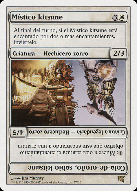 Kitsune Mystic // Autumn-Tail, Kitsune Sage\nSalvat-Hachette - Spanish\nSingle\nMagic The Gathering