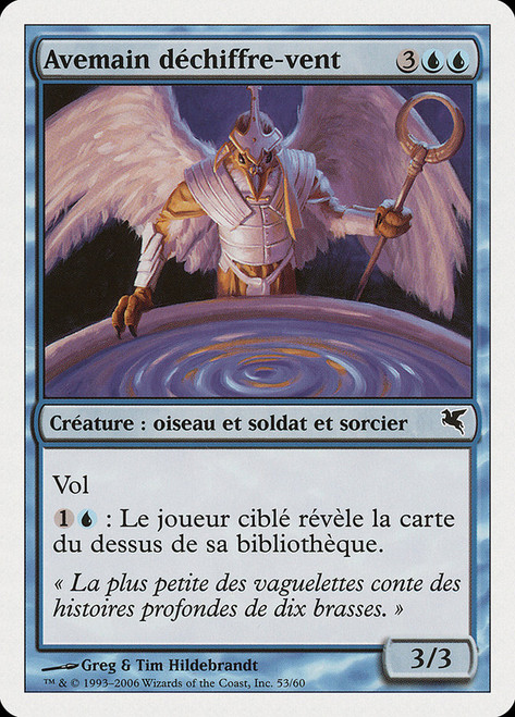 Aven Windreader (#53)\nSalvat-Hachette - French\nSingle\nMagic The Gathering